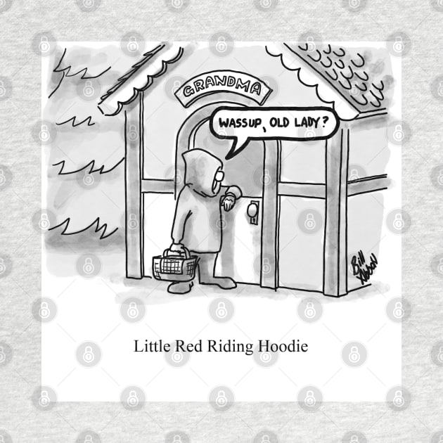 Classic Little Red Riding Hoodie Cartoon by abbottcartoons